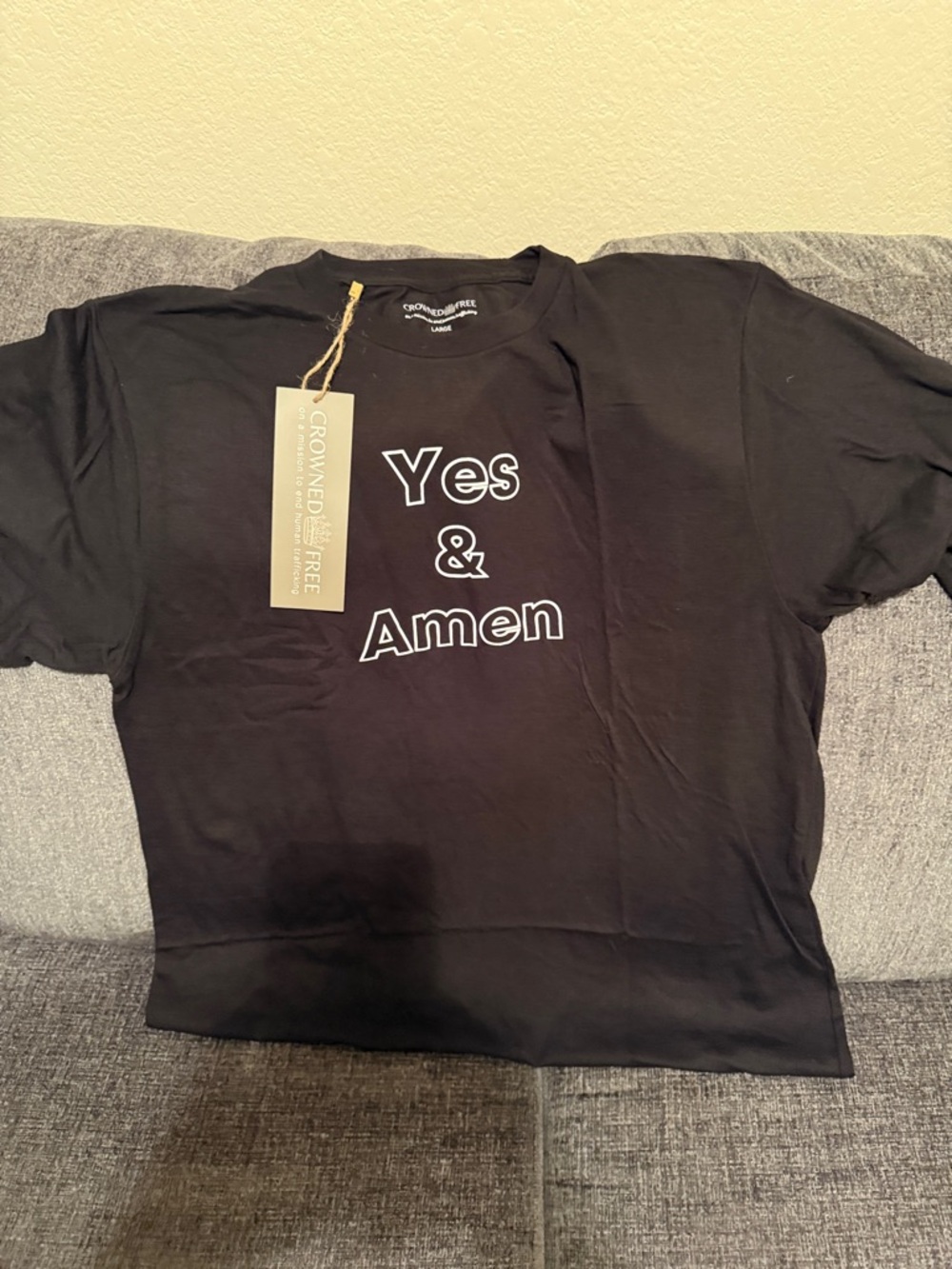 “Yes & Amen"  Women’s Long Sleeve Tee
Size Large